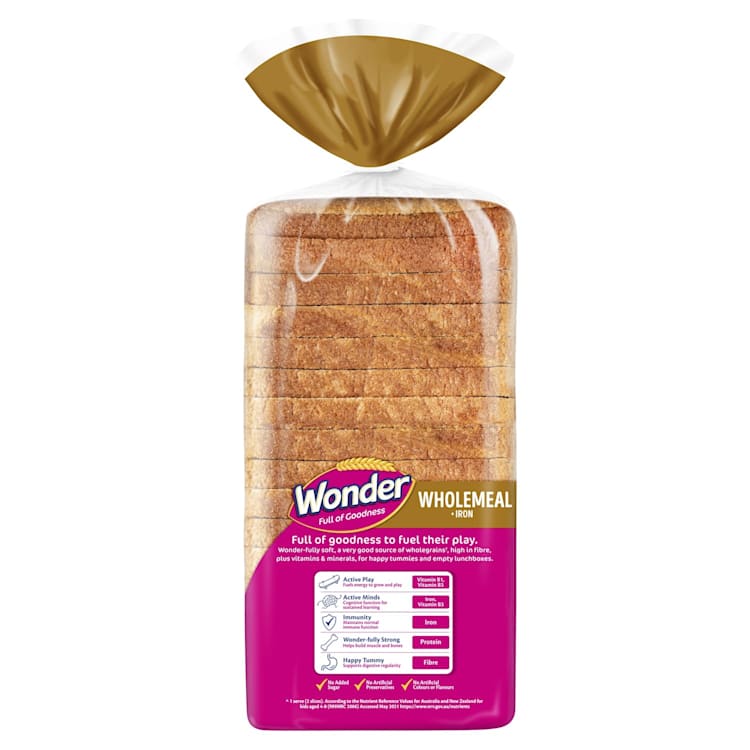 Wonder White Wholemeal Bread
