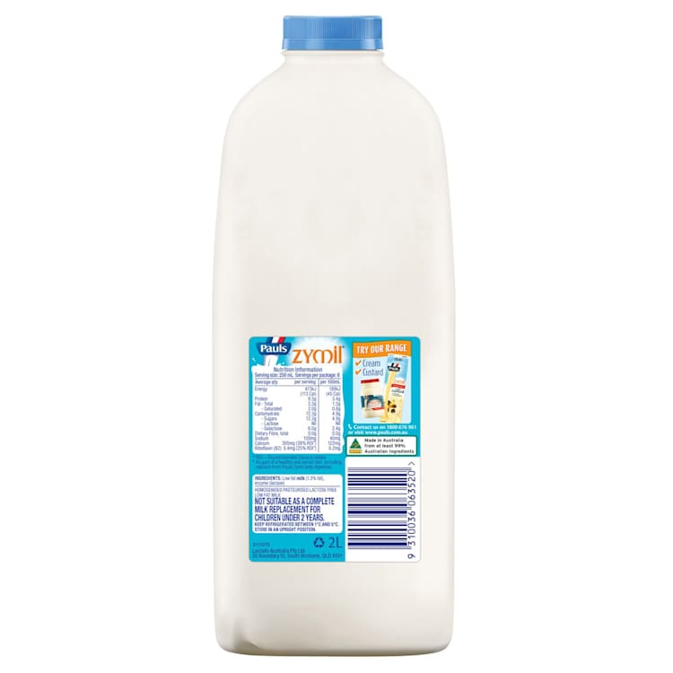 Pauls Zymil Low Fat Milk