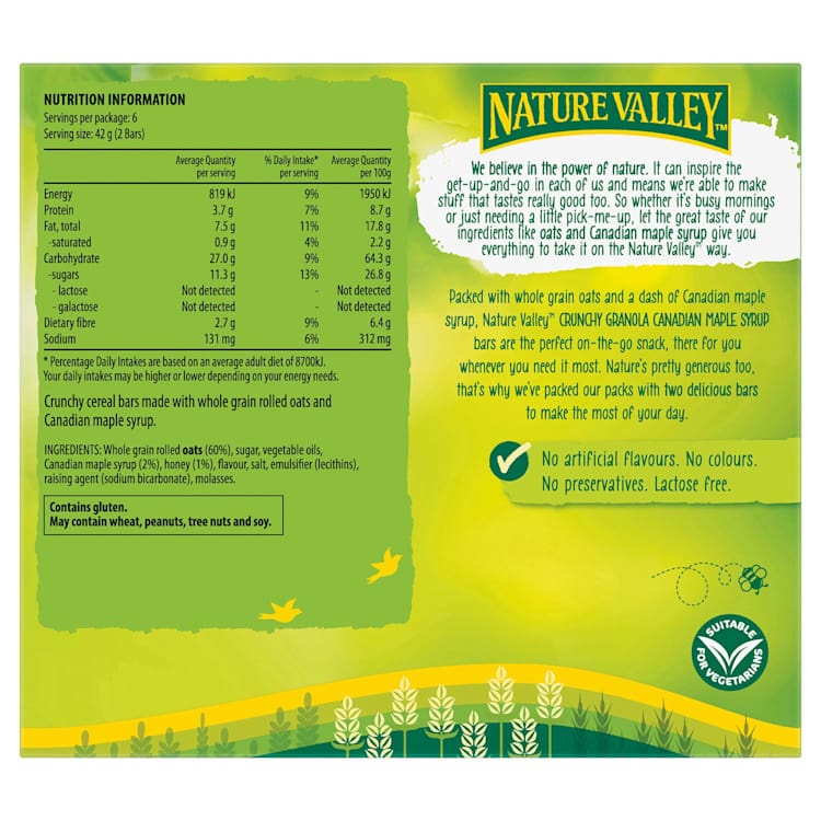 Nature Valley Crunchy Canadian Maple Syrup Granola Bars