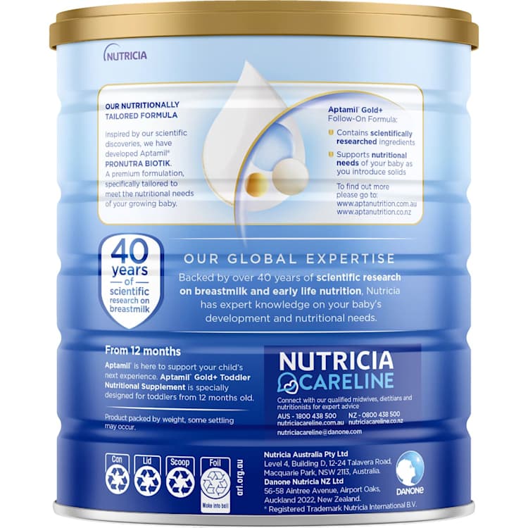 Aptamil Gold+ 2 Pronutra Biotik Baby Follow-On Formula From 6 to 12 Months