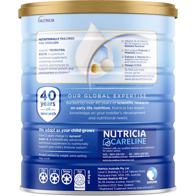 Aptamil Gold+ 3 Pronutra Biotik Toddler Nutritional Supplement From 1 Year