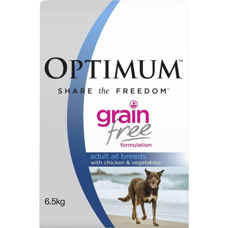 Optimum dog hot sale food grain free