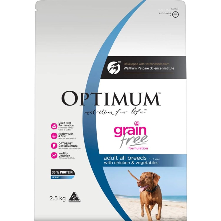 Optimum Grain Free Dry Dog Food With Chicken Vegetables IGA