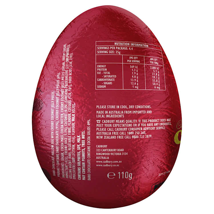 Cadbury Cherry Ripe Egg