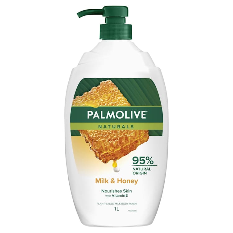 Palmolive Naturals Milk & Honey Body Wash with Moisturising Milk 0% Parabens Recyclable
