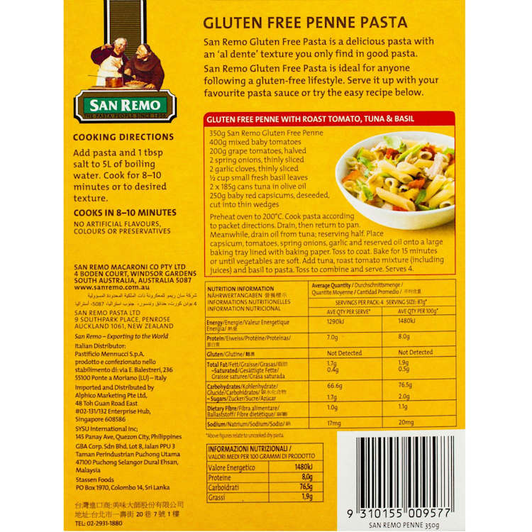 San Remo Gluten Free Penne