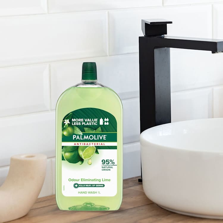 Palmolive Antibacterial Liquid Hand Wash Soap Lime Refill
