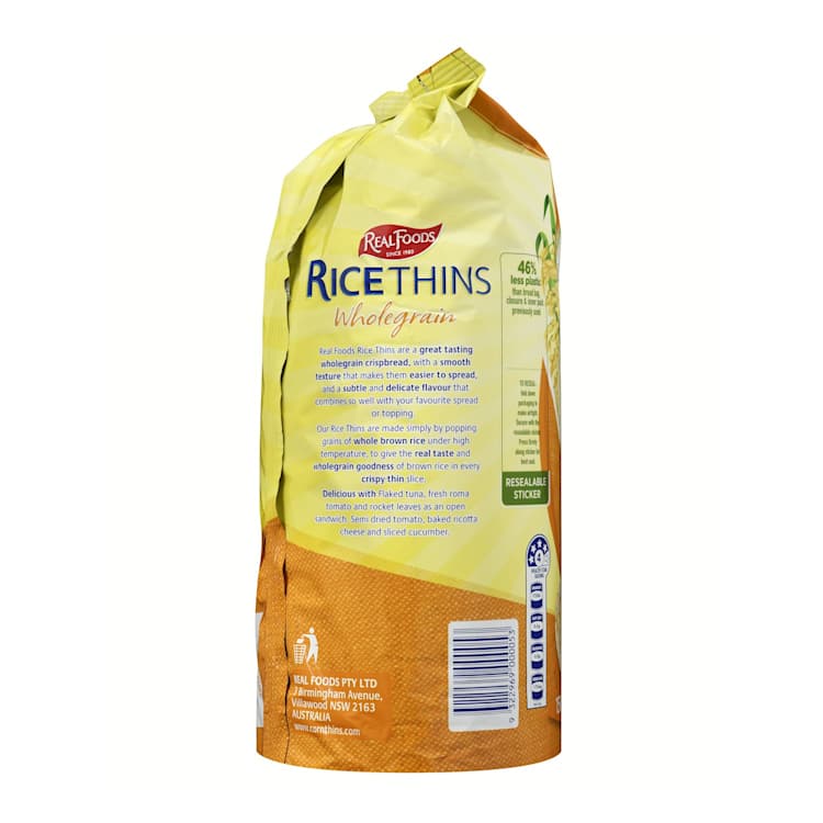Real Foods Wholegrain Rice Thins