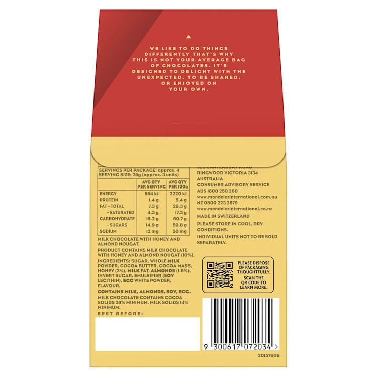 Toblerone Milk Chocolate Gift Bag