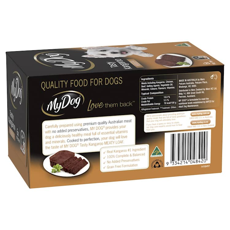 My Dog Adult Wet Dog Food Tasty Kangaroo Meaty Loaf