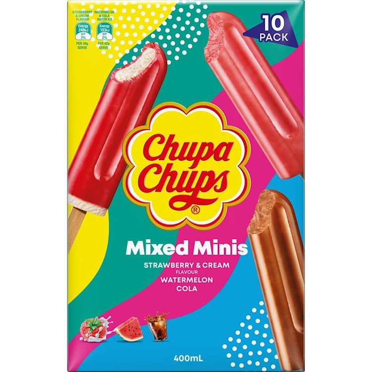 Chupa Chups Mixed Minis Ice Cream Sticks
