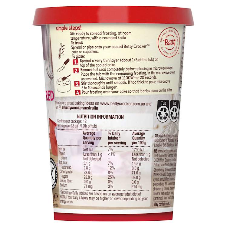 Betty Crocker Strawberry Frosting