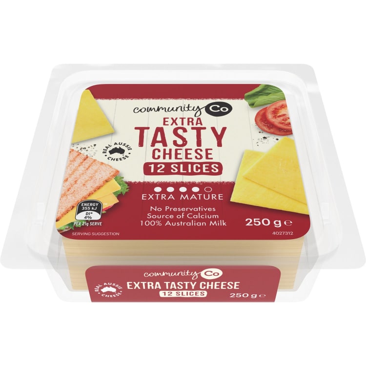 Community Co Sliced Extra Tasty Cheese