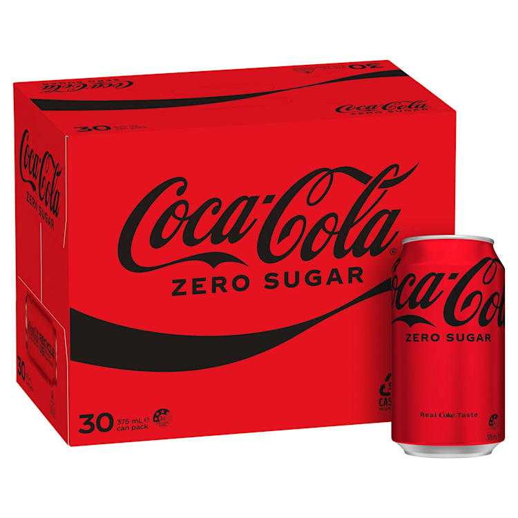 Coca-Cola Zero Sugar Soft Drink Multipack Cans