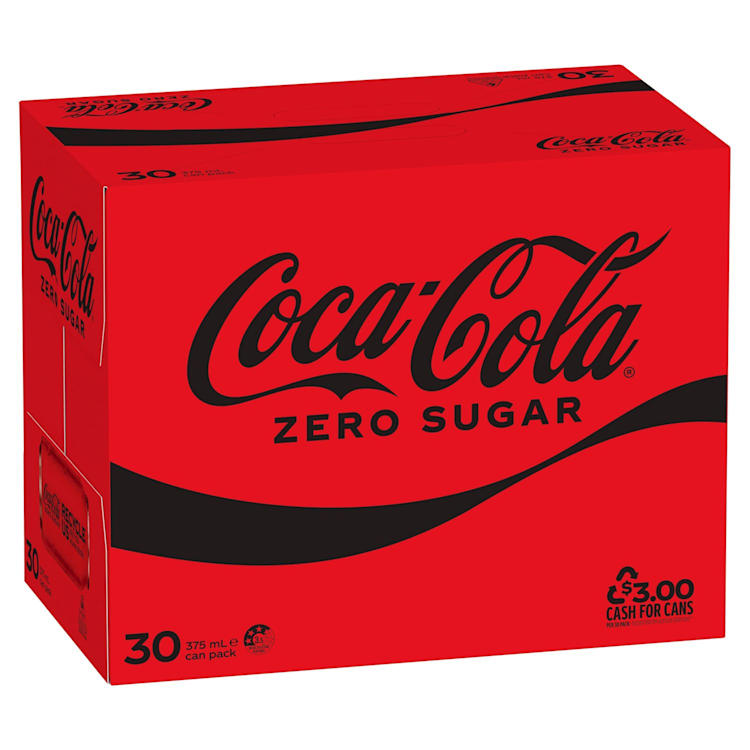 Coca-Cola Zero Sugar Soft Drink Multipack Cans