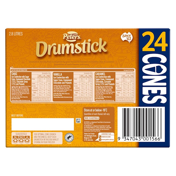 Peters Drumstick Classic Mixed Ice Creams