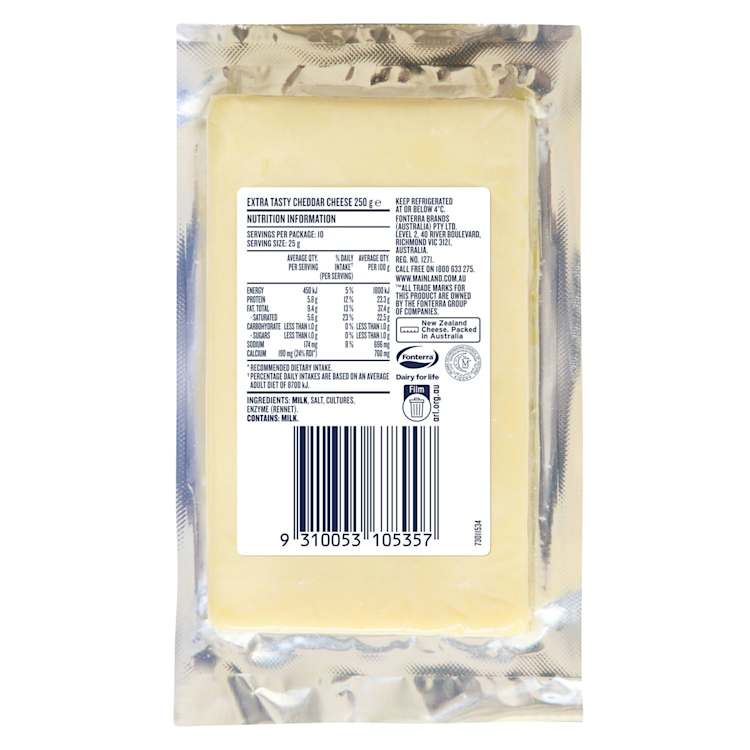 Mainland Extra Tasty Cheddar Cheese