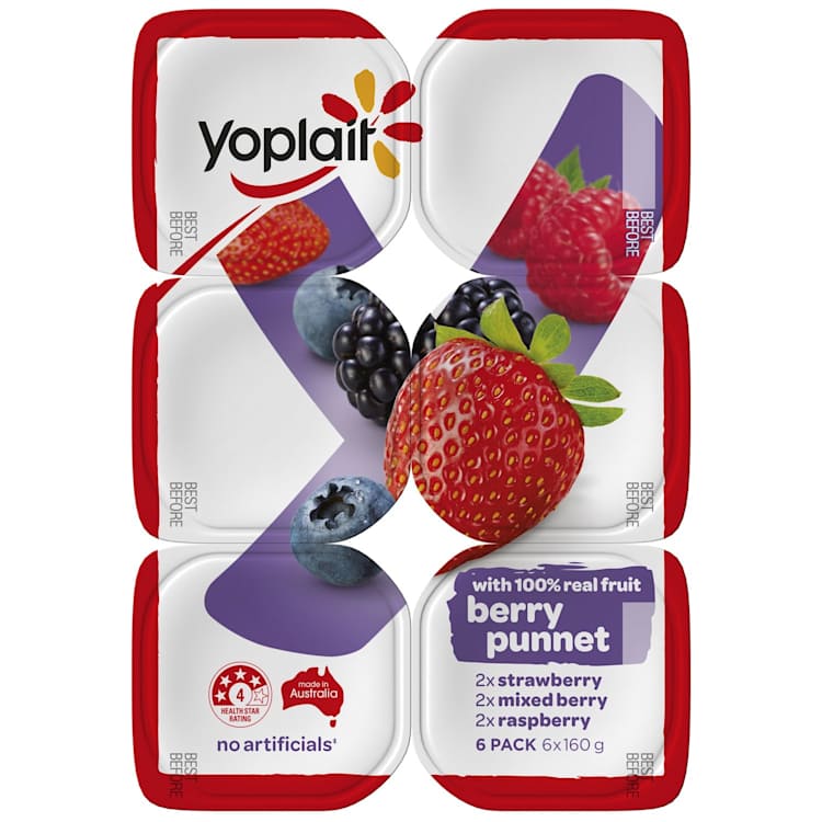 Yoplait Berry Punnet Yoghurt Multipack