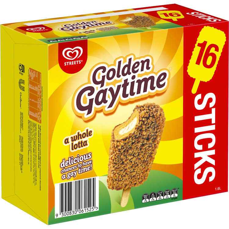 Streets Golden Gaytime Ice Cream Original Value Pack