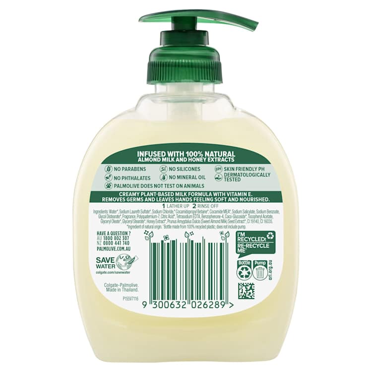Palmolive Naturals Liquid Hand Wash Soap Pump Milk & Honey