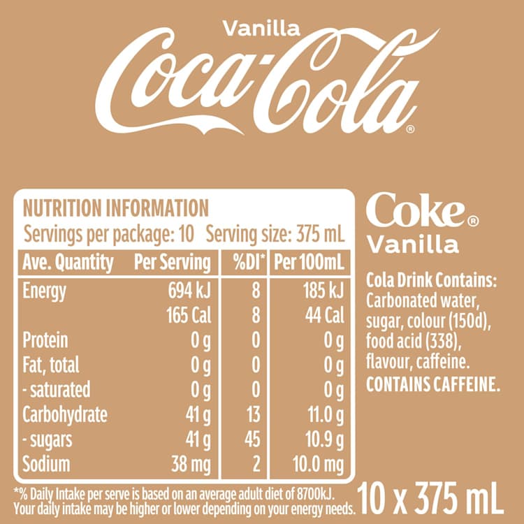Coca Cola Vanilla Cans | IGA Shop Online