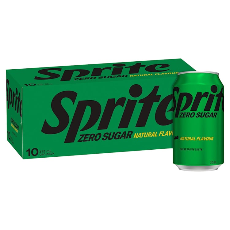Sprite Zero Sugar Lemonade Soft Drink Multipack Cans