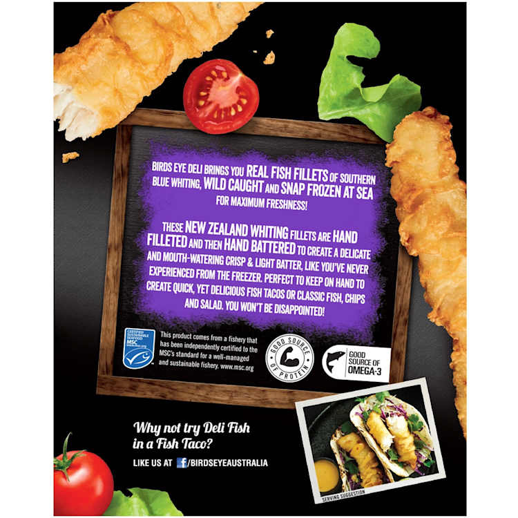 Birds Eye Deli Whiting Crisp Light Batter