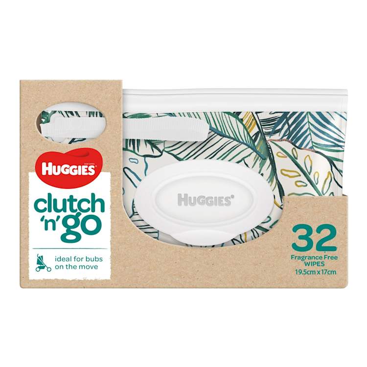 Huggies Baby Wipes Fragrance Free Clutch & Go