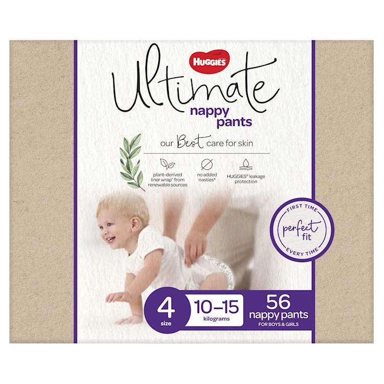 Huggies Ultimate Nappy Pants Unisex Size 4 10 15kg