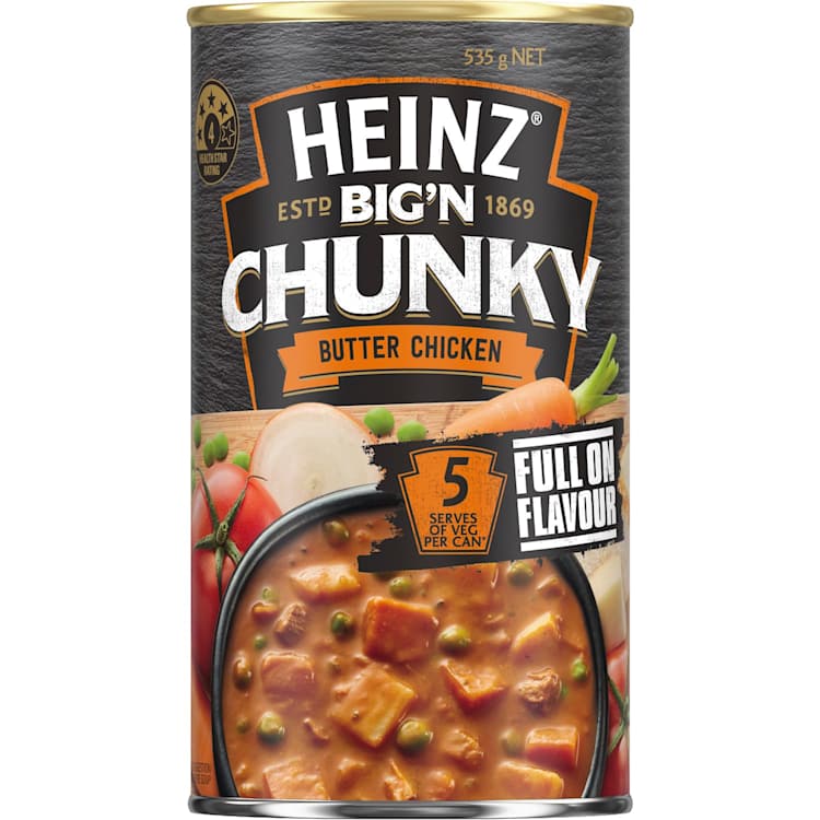Heinz Big N Chunky Canned Soup Butter Chicken