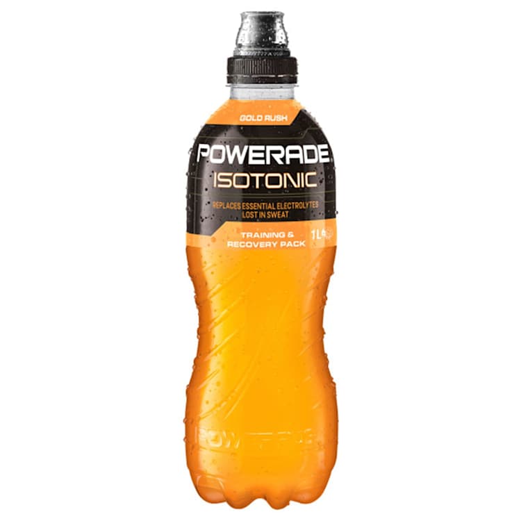 Powerade Isotonic Gold Rush Sports Drink Sipper Cap