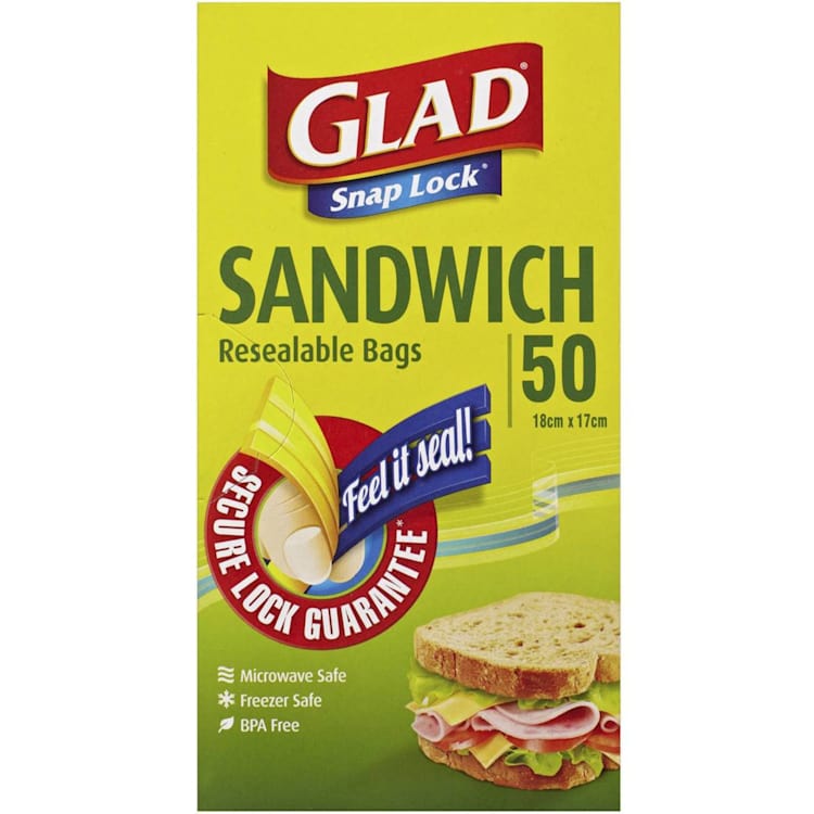 Glad Snap Lock Sandwich Bags