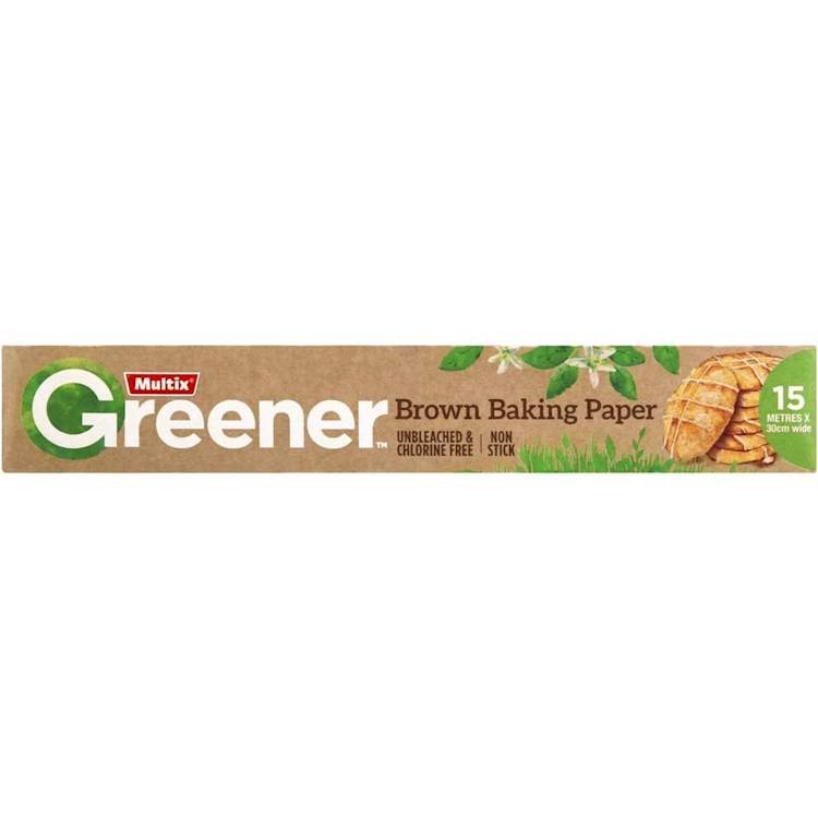 Multix Green Brown Bake Paper 30cmx15m
