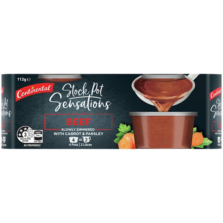 Continental Sensations Stock Pot Cooking Beef Real Concentrated Stock