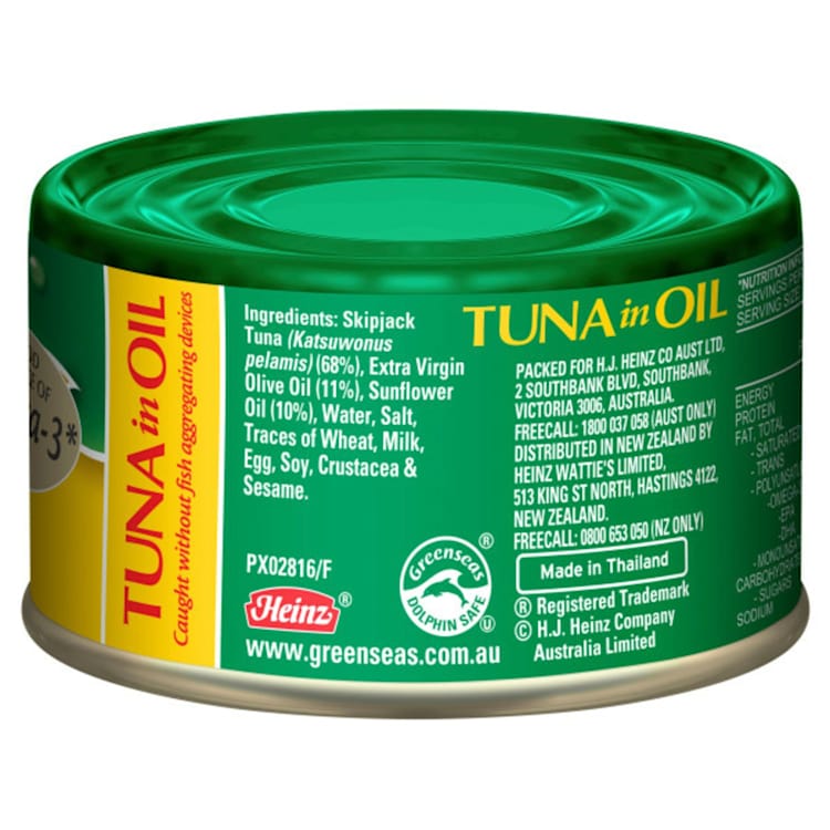 Greenseas Tuna In Extra Virgin Olive Oil Blend