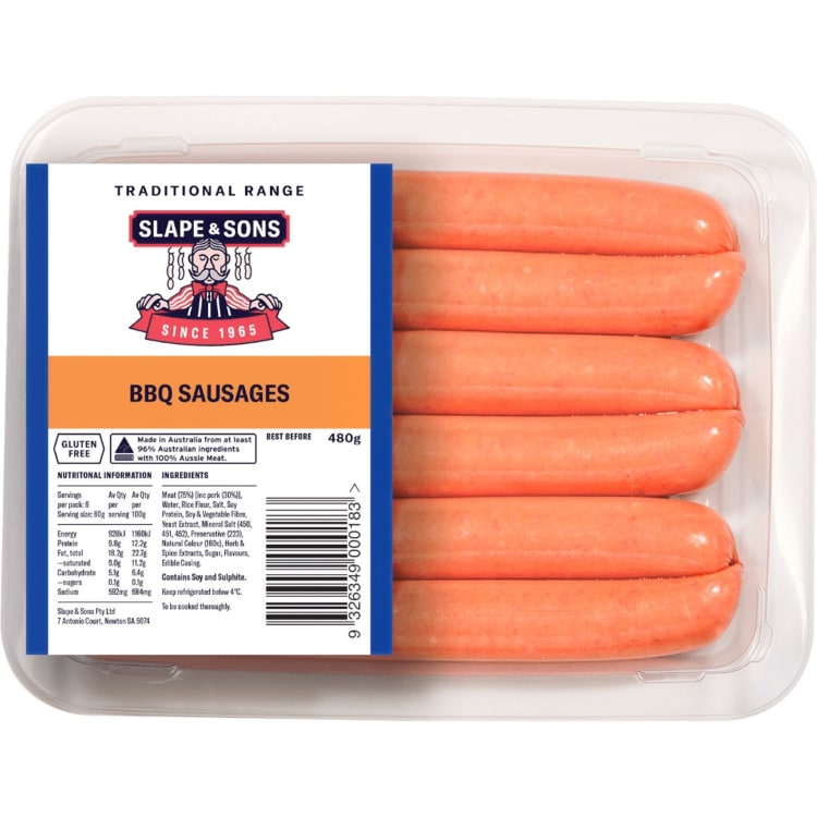 Slape & Sons BBQ Sausages