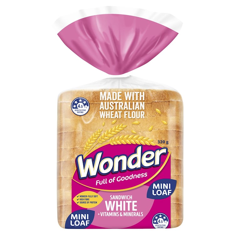 Wonder High Fibre White Sliced Bread Sandwich