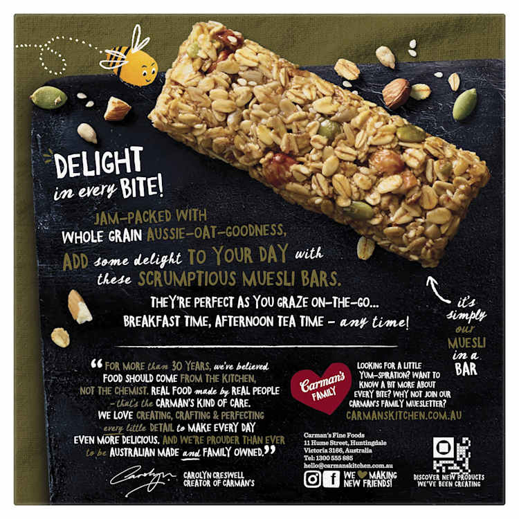 Carman's Original Fruit Free Muesli Bars