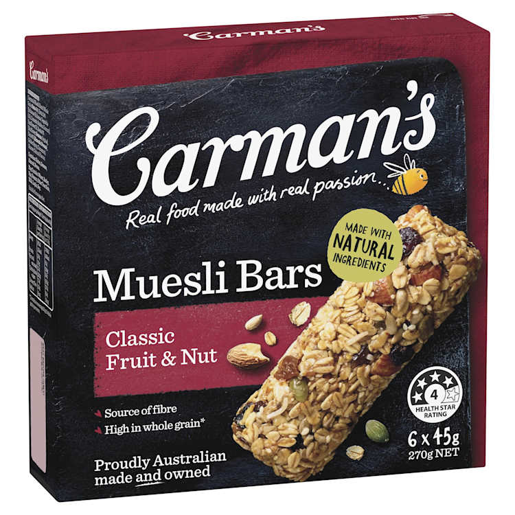 Carman's Classic Fruit & Nut Muesli Bars