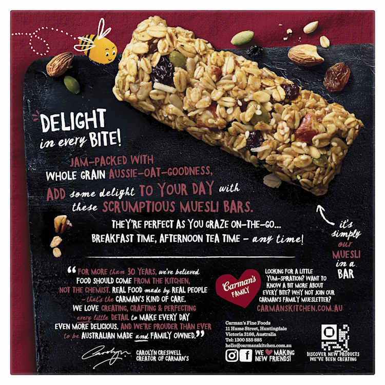 Carman's Classic Fruit & Nut Muesli Bars