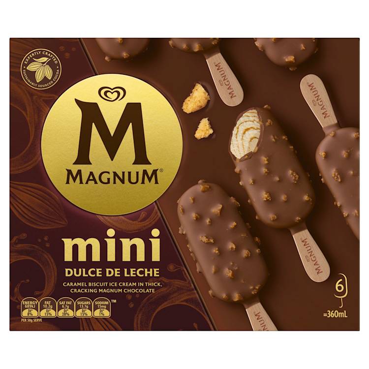 Magnum Dulce De Leche Frozen Mini Ice Cream Dessert Sticks