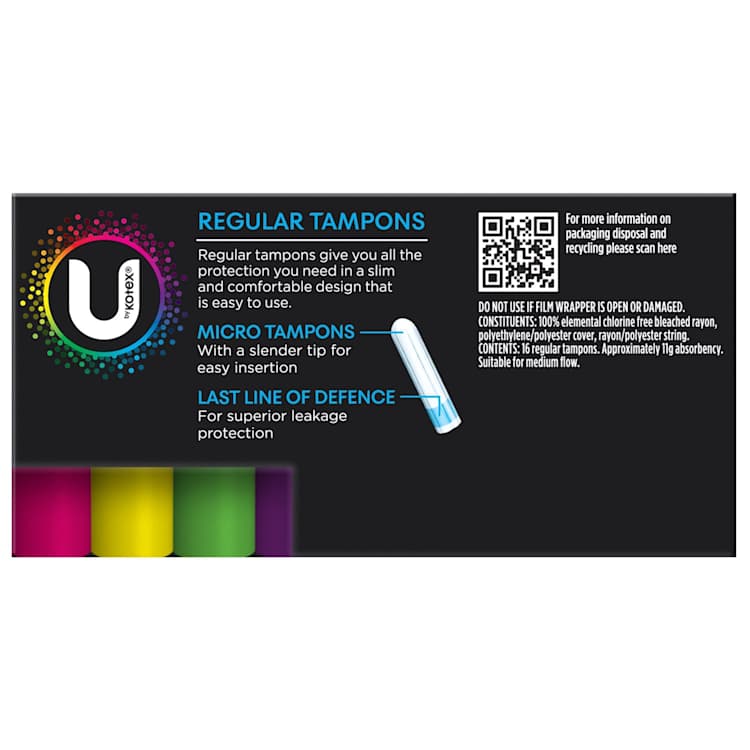 U By Kotex Tampons Regular