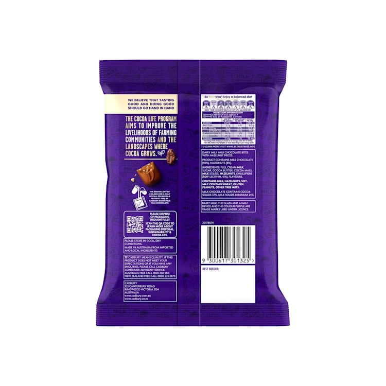 Cadbury Dairy Milk Chocolate Bites Hazelnut