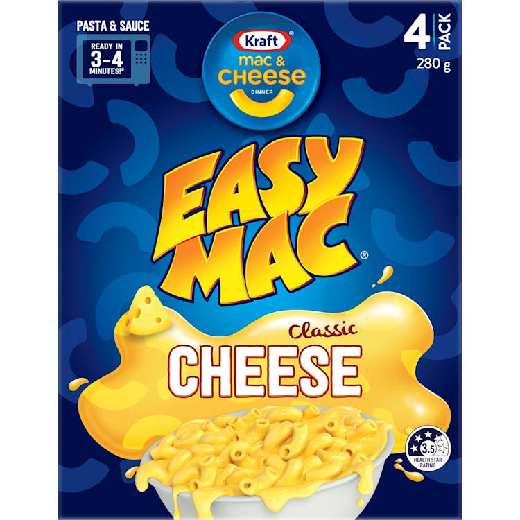 Kraft Easy Mac Classic Cheese 4 Pack