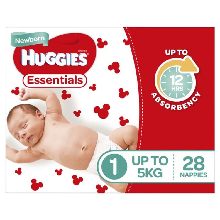 Huggies essentials size hotsell 1