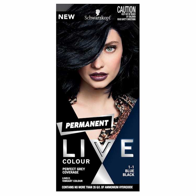 Schwarzkopf Live Colour Permanent 1.1 Blue Black