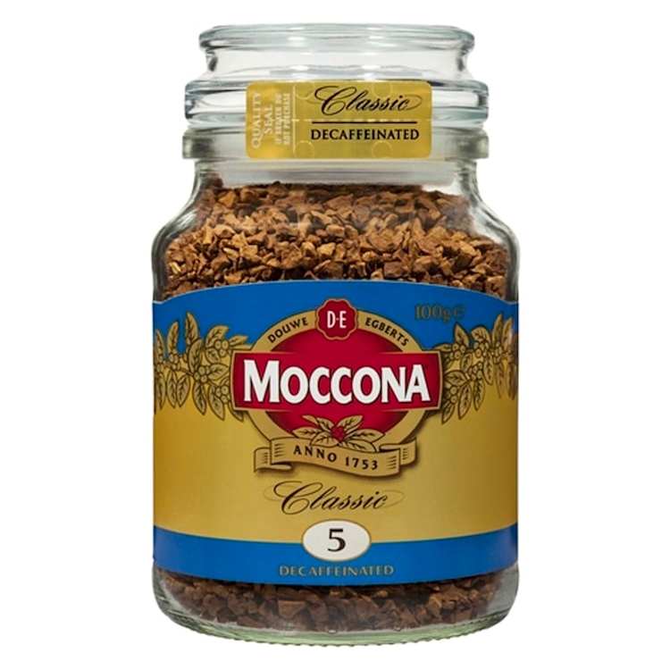 Moccona Freeze Dried Instant Coffee Classic Decaffeinated