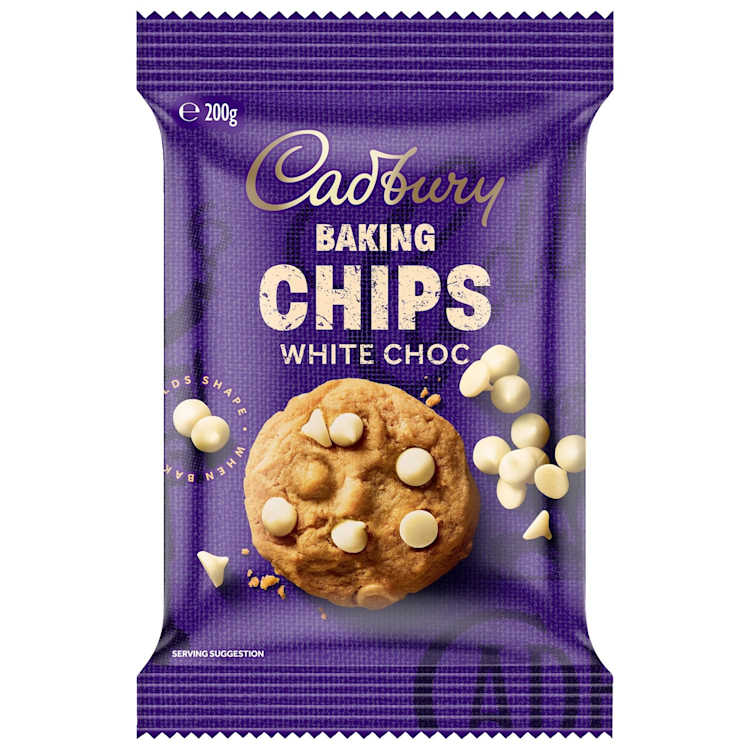 Cadbury Baking Chips White Choc