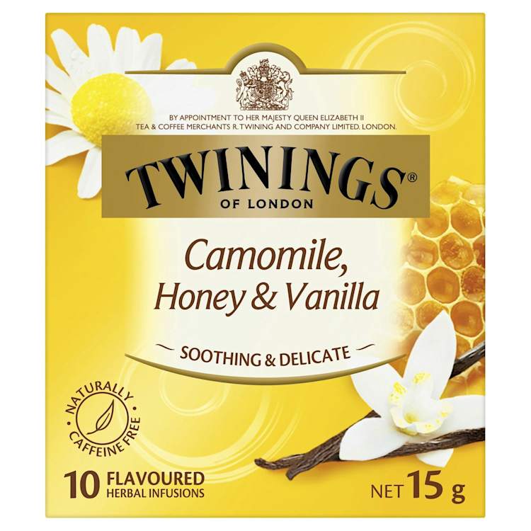 Twinings Caffeine Free Camomile, Honey & Vanilla Flavoured Herbal Infusions Tea Bags