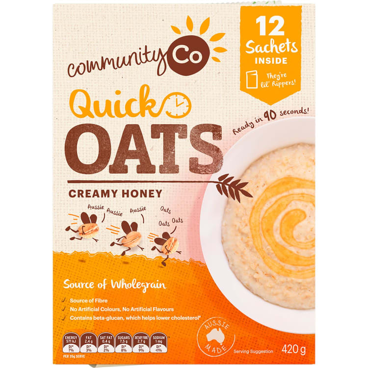 Community Co Quick Oats Honey